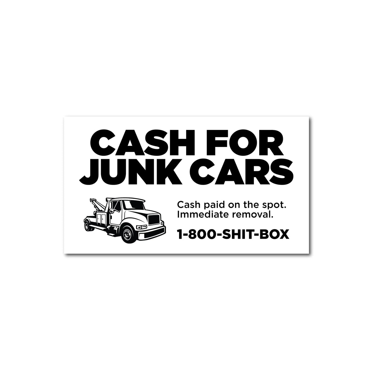CASH FOR JUNK CARS CARDS So Scare Social Club