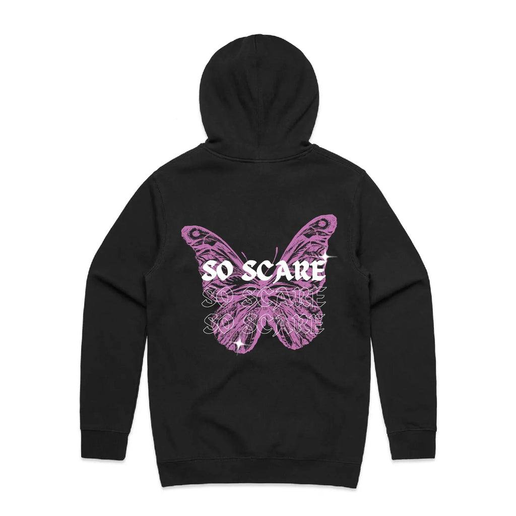 BUTTERFLY HOODED SWEATSHIRT SO SCARE SOCIAL CLUB