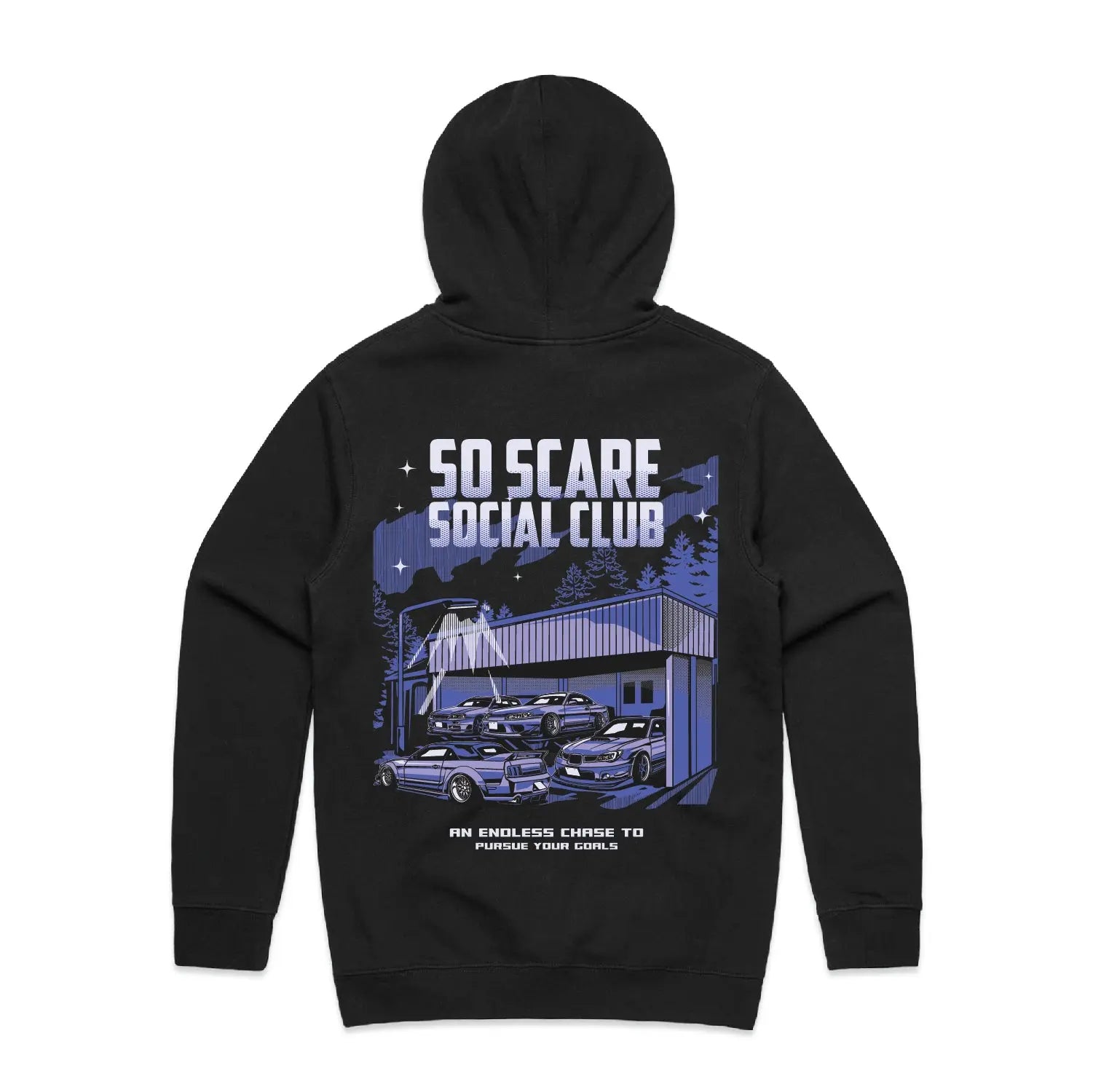 GARAGE HOODED SWEATSHIRT SO SCARE SOCIAL CLUB