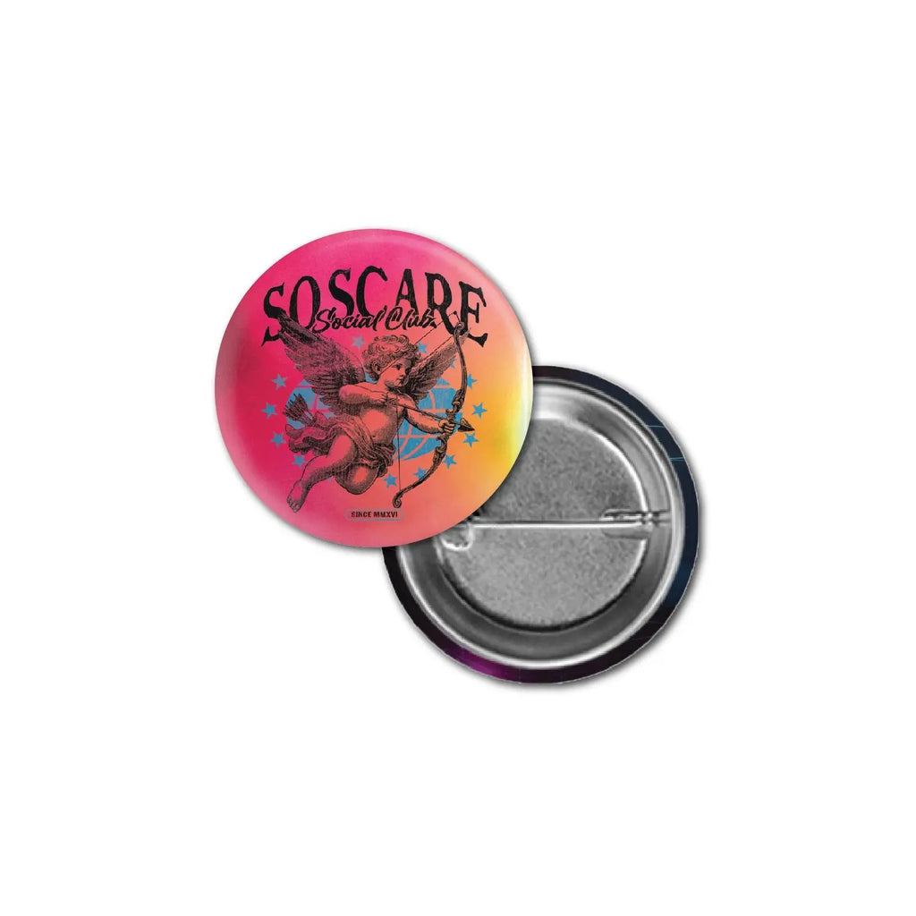 GOD OF LOVE METAL PIN SO SCARE SOCIAL CLUB