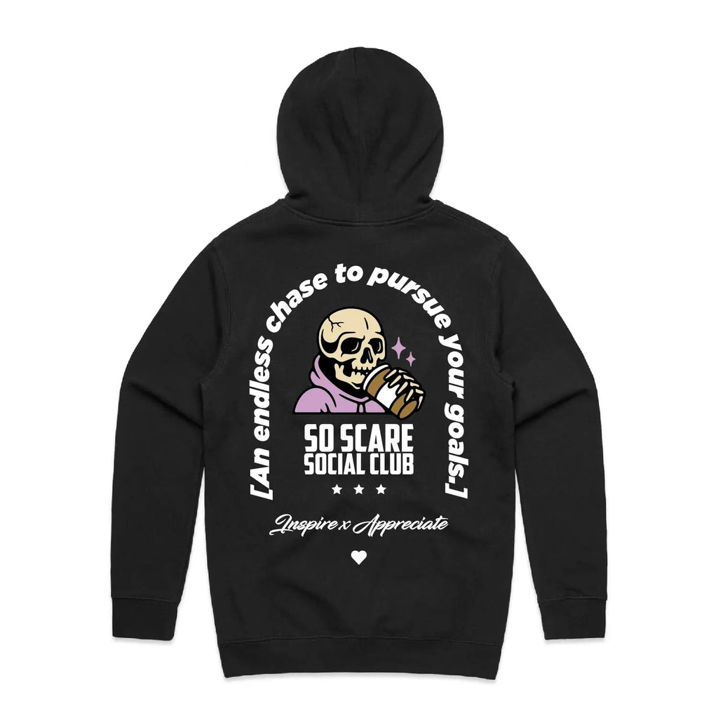 HEADSTONE HOODED SWEATSHIRT SO SCARE SOCIAL CLUB