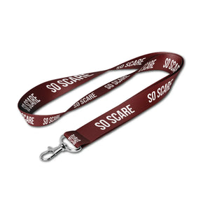 LANYARD - MAROON SO SCARE SOCIAL CLUB