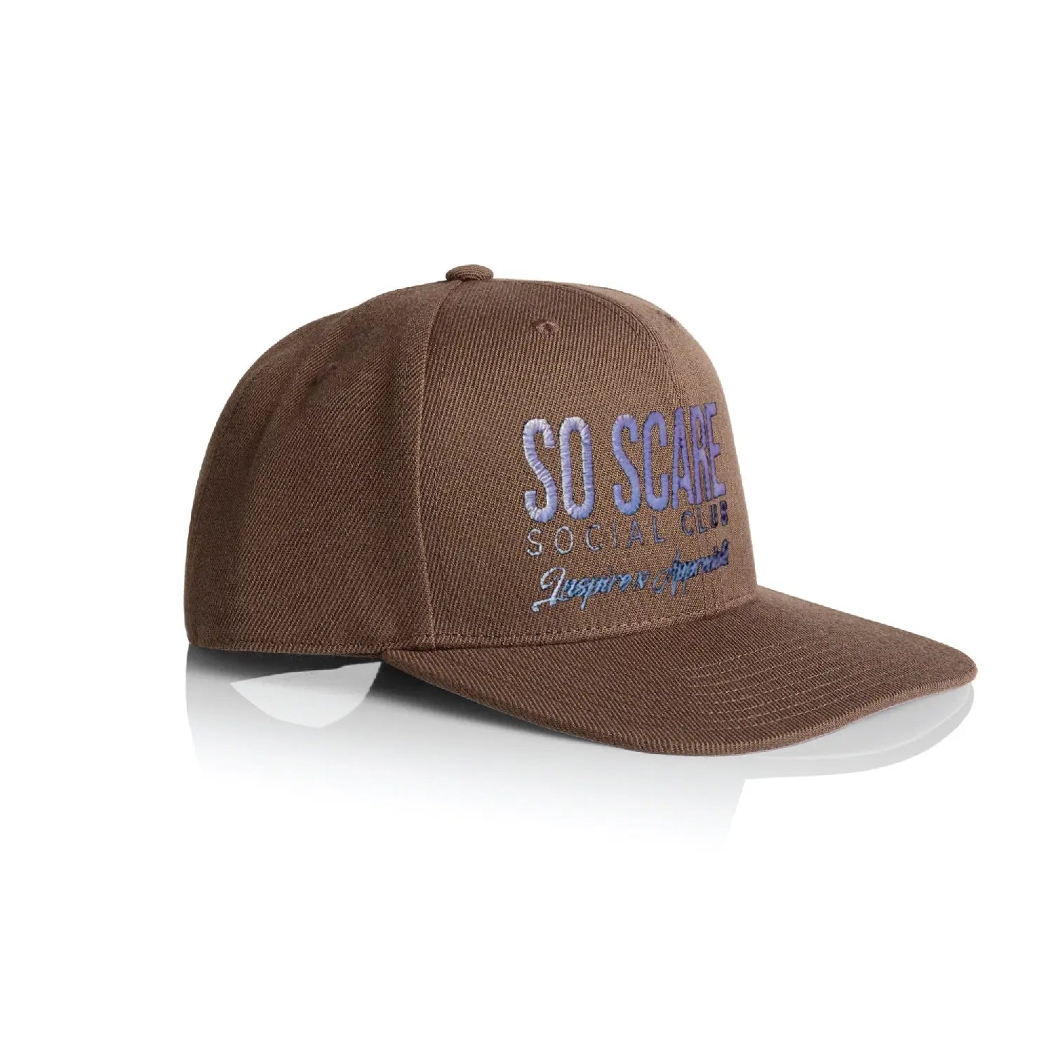 SNAPBACK HAT - BROWN SO SCARE SOCIAL CLUB