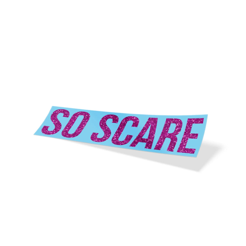 SO SCARE LASERCUT - FUSCIA GLITTER SO SCARE SOCIAL CLUB