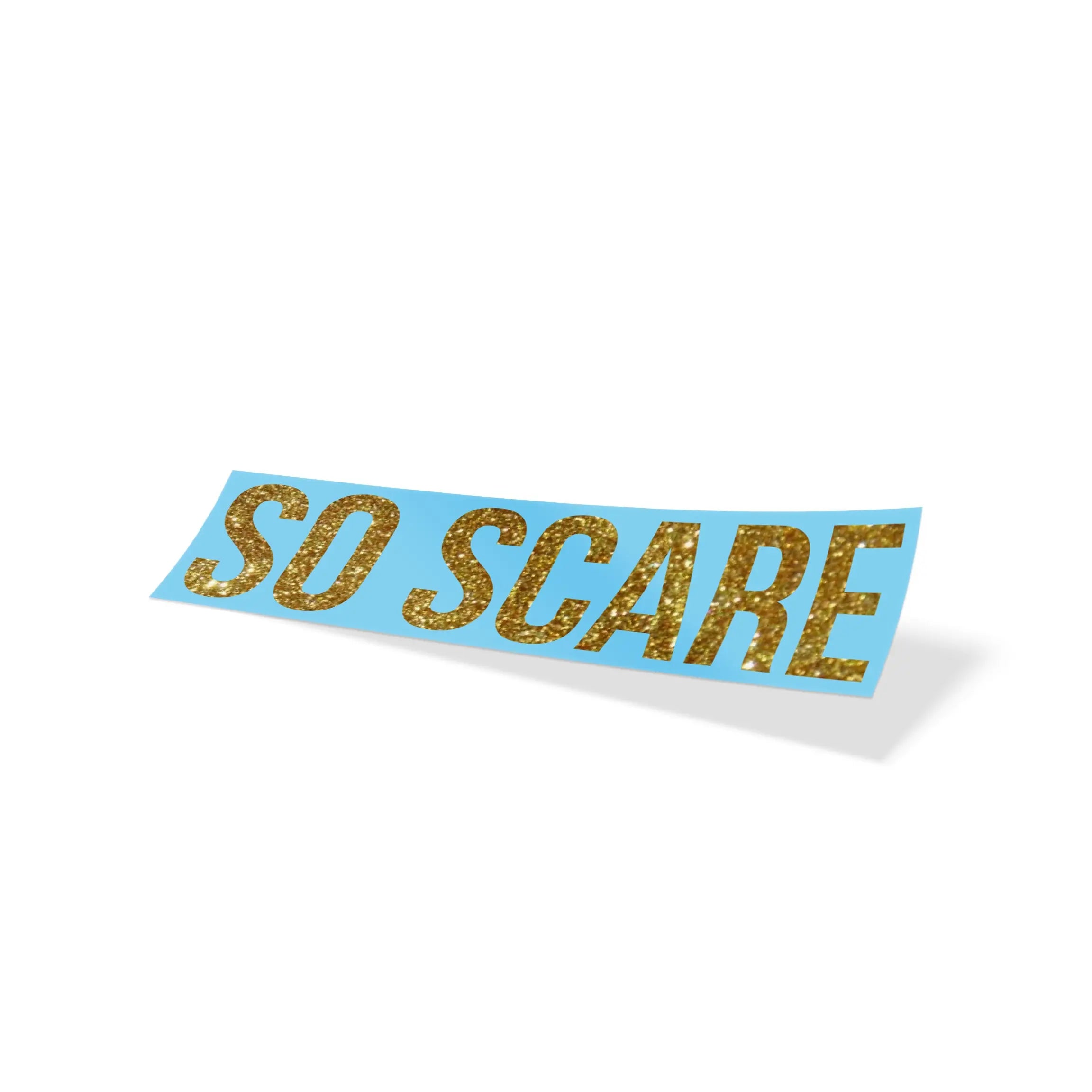 SO SCARE LASERCUT - GOLD GLITTER SO SCARE SOCIAL CLUB