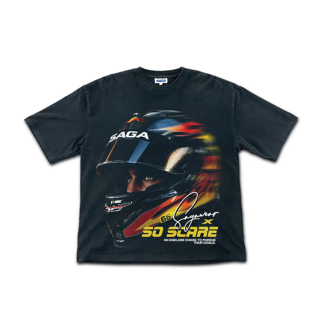 TRACKSTAR SHIRT [ACID WASH HEAVYWEIGHT] SO SCARE SOCIAL CLUB