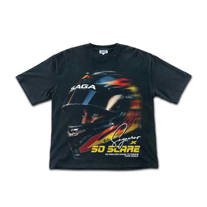 TRACKSTAR SHIRT [ACID WASH HEAVYWEIGHT] SO SCARE SOCIAL CLUB