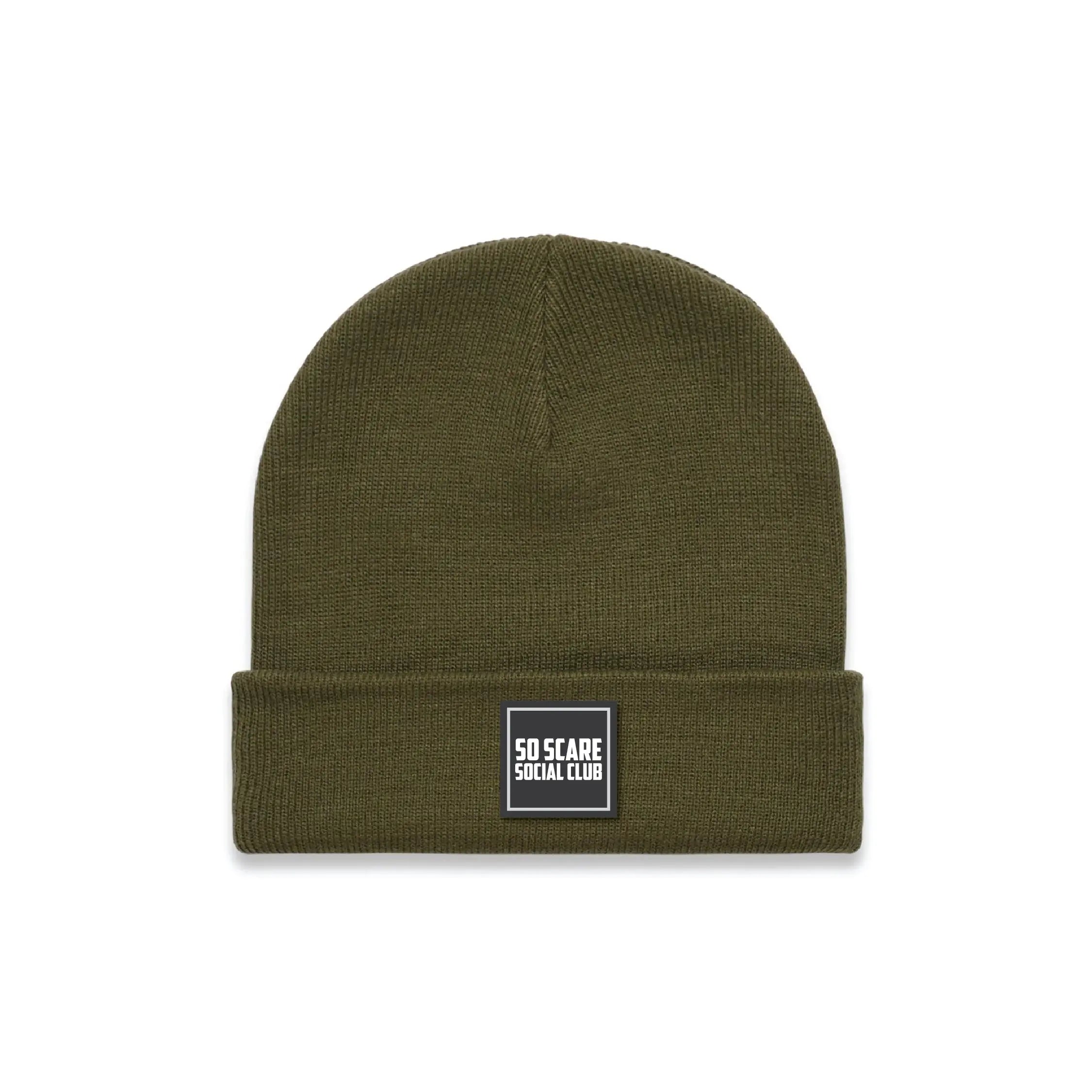 BEANIE - OLIVE SO SCARE SOCIAL CLUB