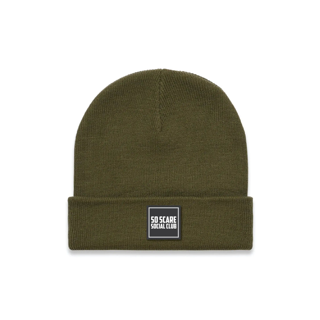 BEANIE - OLIVE SO SCARE SOCIAL CLUB