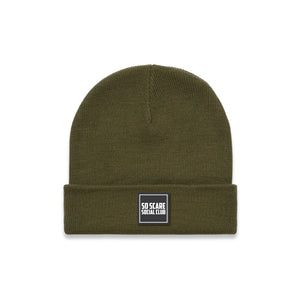 BEANIE - OLIVE SO SCARE SOCIAL CLUB
