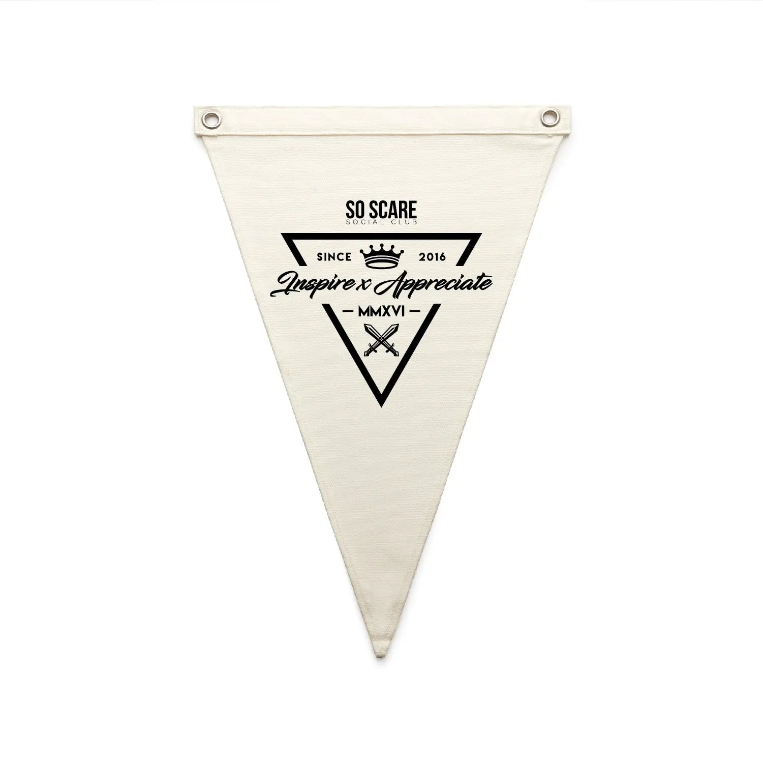CANVAS FLAG SO SCARE SOCIAL CLUB