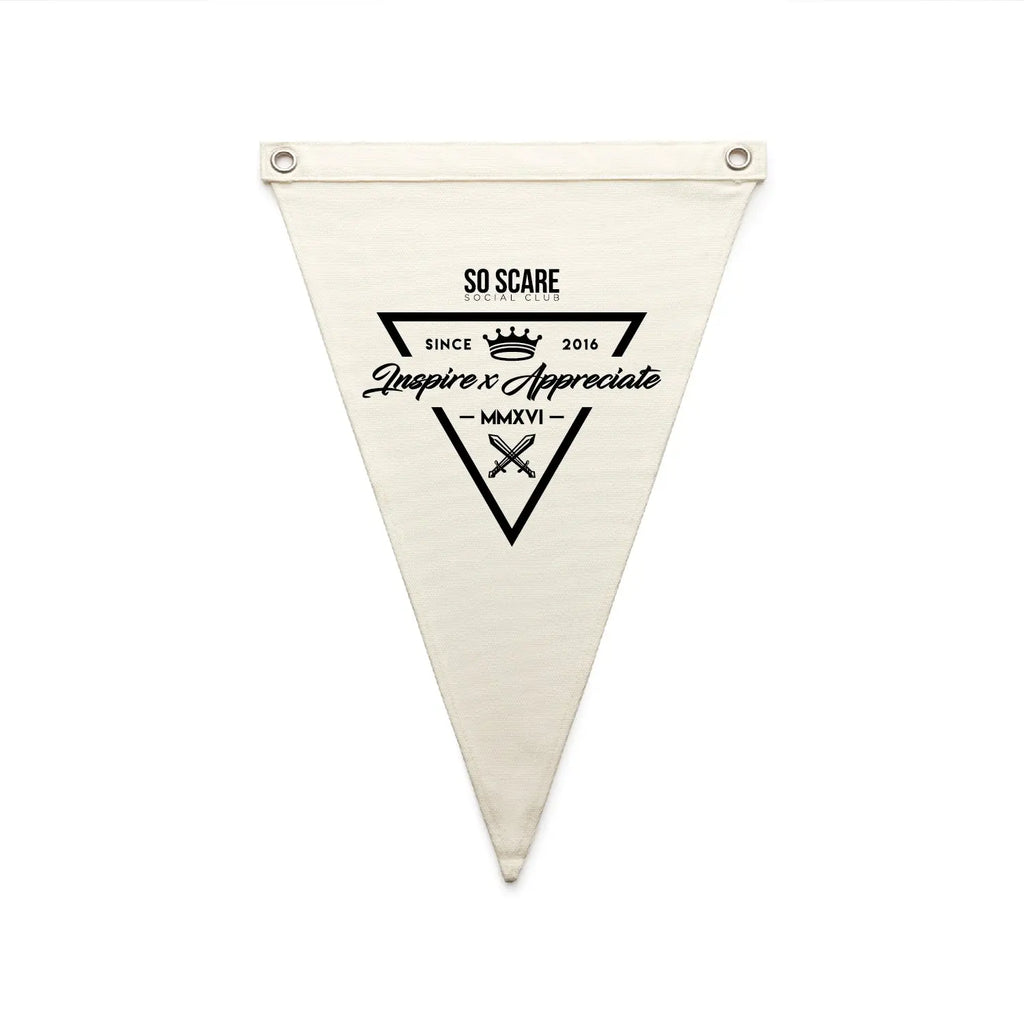 CANVAS FLAG SO SCARE SOCIAL CLUB