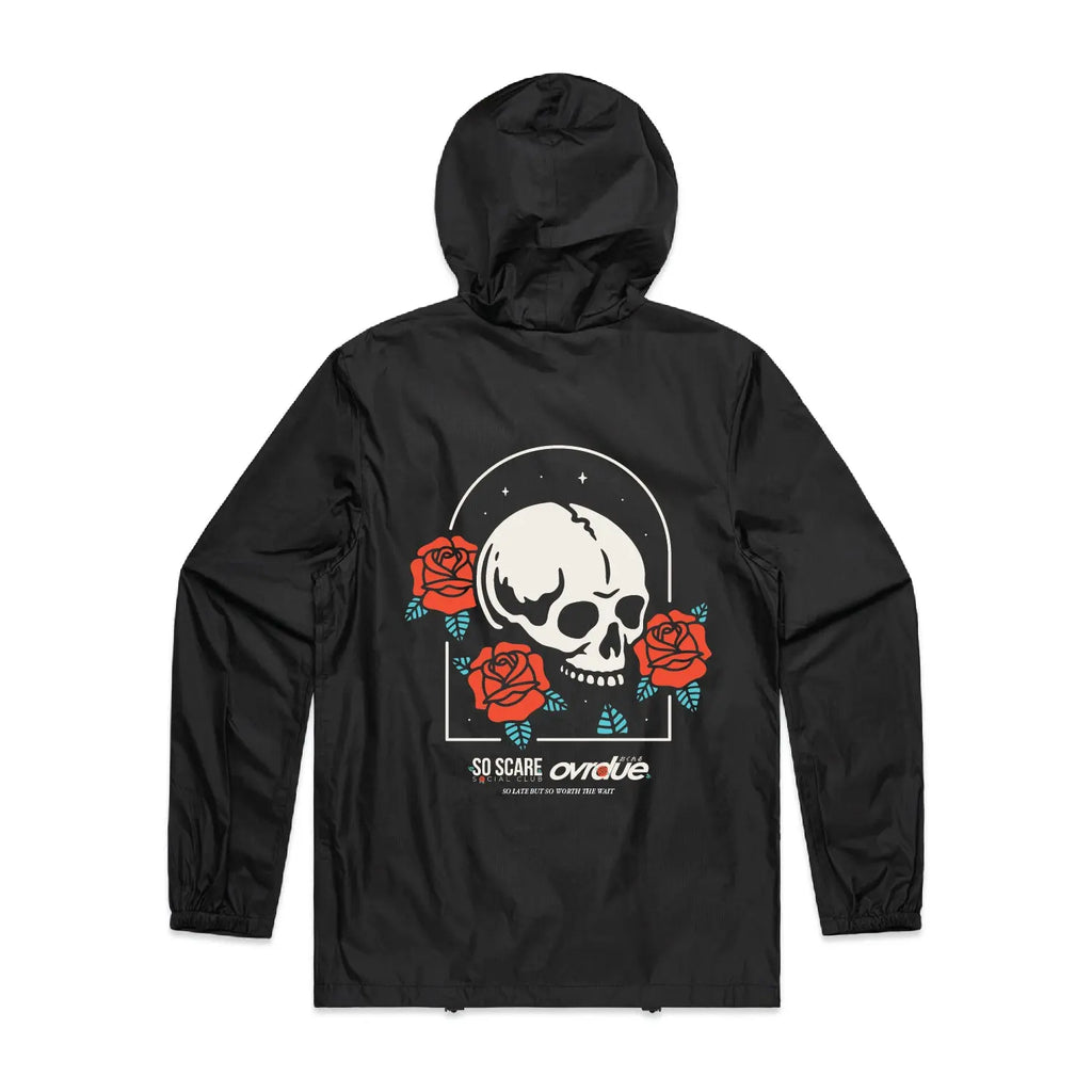 DEATH ROSE ANORAK JACKET SO SCARE SOCIAL CLUB