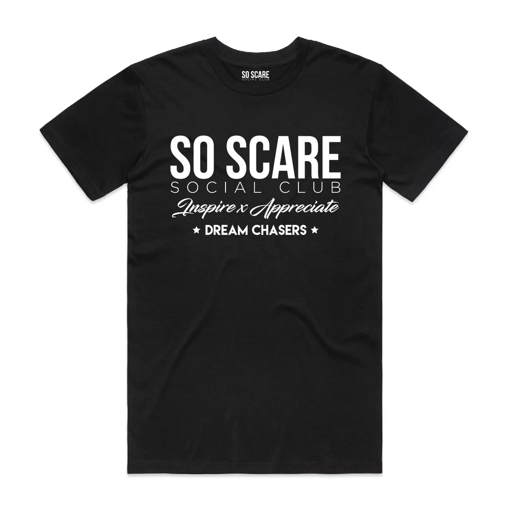 DREAM CHASERS SHIRT - BLACK SO SCARE SOCIAL CLUB