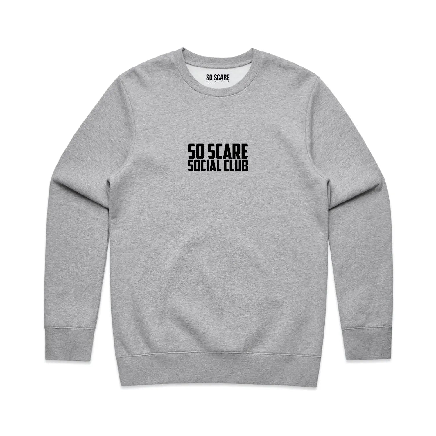 HEADSTONE CREWNECK SO SCARE SOCIAL CLUB