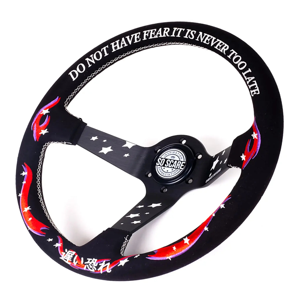 LOW CAR STYLE STEERING WHEEL [ALCANTARA] SO SCARE SOCIAL CLUB