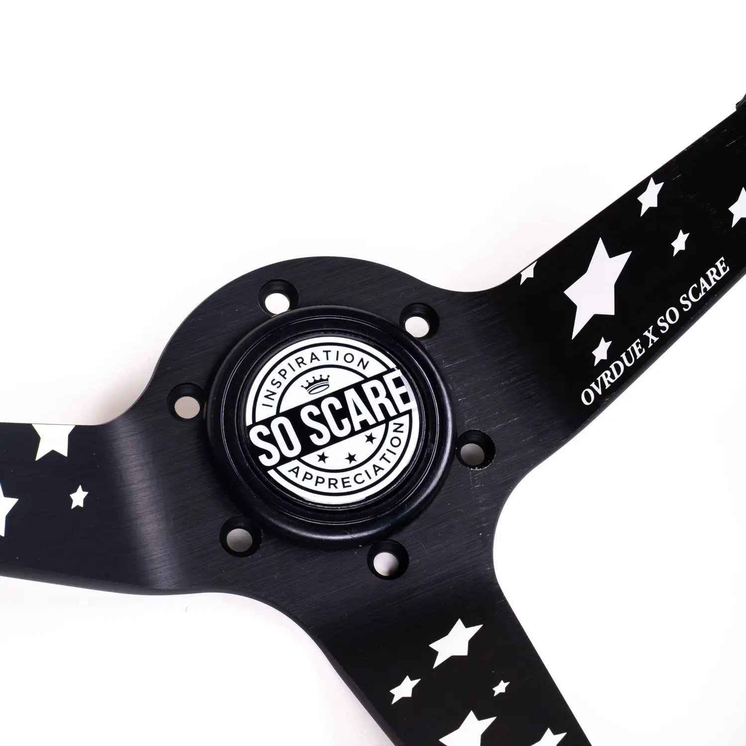 LOW CAR STYLE STEERING WHEEL [GENUINE LEATHER] SO SCARE SOCIAL CLUB