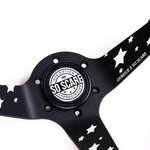 LOW CAR STYLE STEERING WHEEL [GENUINE LEATHER] SO SCARE SOCIAL CLUB