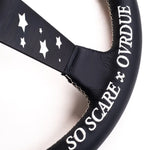 LOW CAR STYLE STEERING WHEEL [GENUINE LEATHER] SO SCARE SOCIAL CLUB