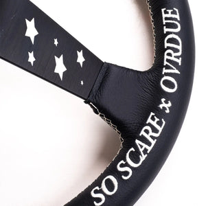 LOW CAR STYLE STEERING WHEEL [GENUINE LEATHER] SO SCARE SOCIAL CLUB