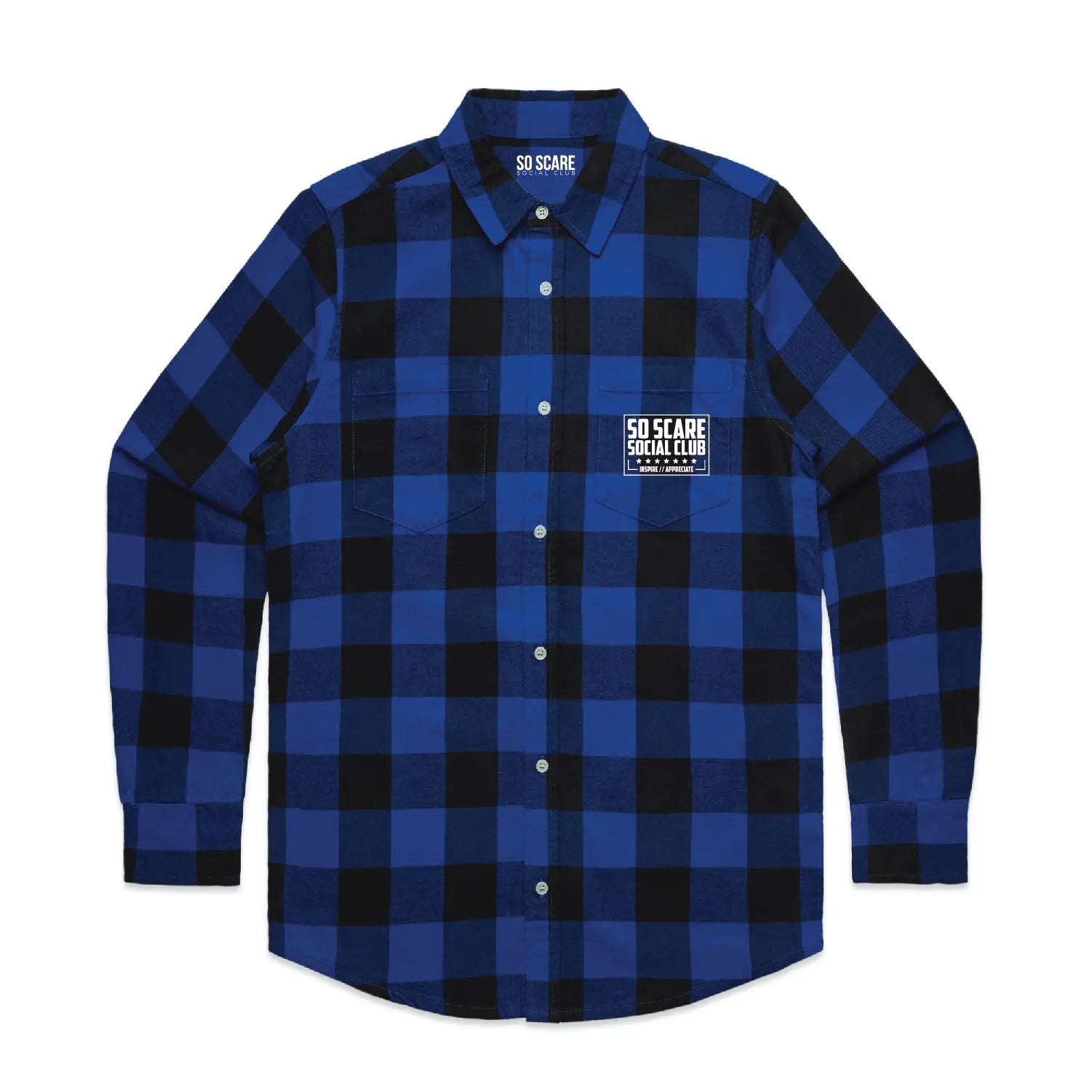 MMXVI CREST FLANNEL SO SCARE SOCIAL CLUB