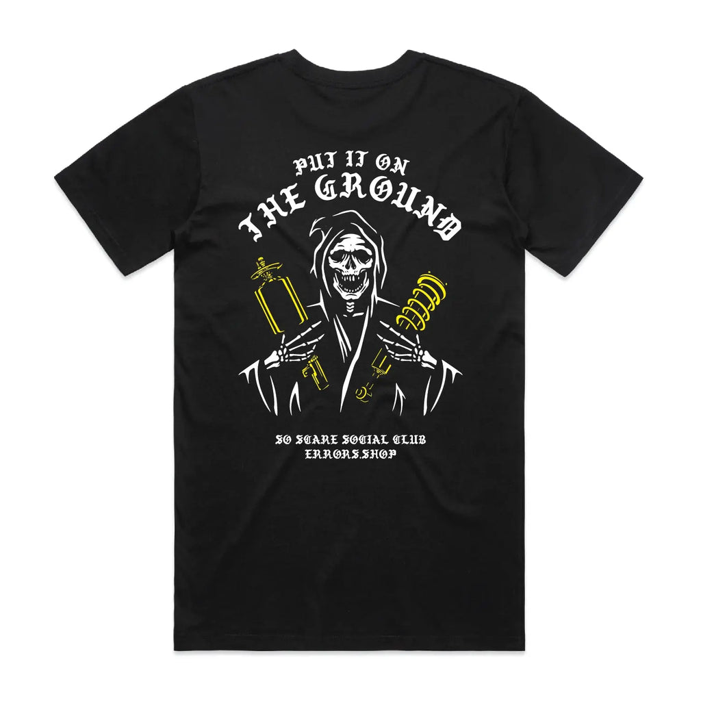 ON THE GROUND SHIRT SO SCARE SOCIAL CLUB