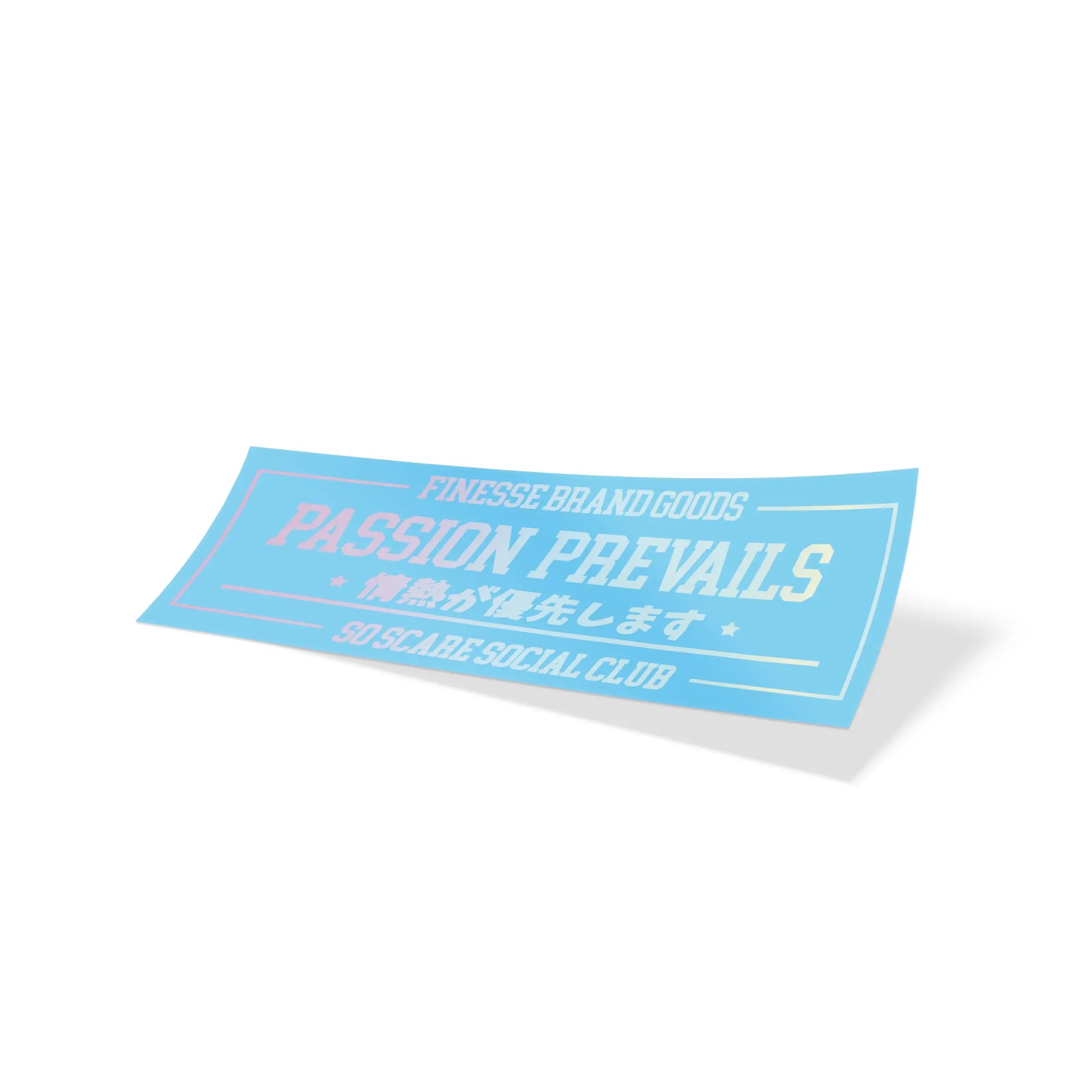 PASSION PREVAILS LASERCUT [OILSLICK] SO SCARE SOCIAL CLUB