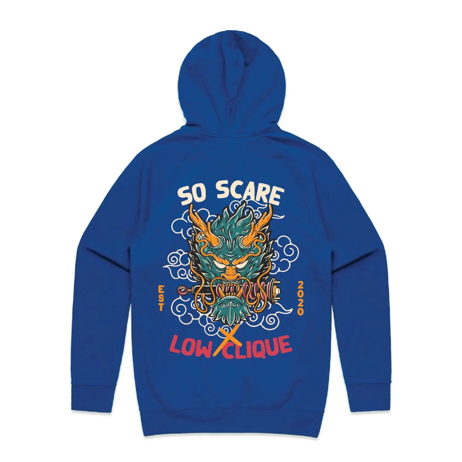 RYU DRAGON HOODED SWEATSHIRT SO SCARE SOCIAL CLUB