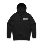 SIGNATURE HOODED SWEATSHIRT - BLACK SO SCARE SOCIAL CLUB