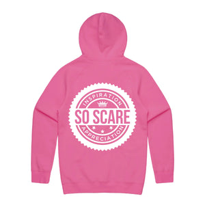 SIGNATURE HOODED SWEATSHIRT - PINK SO SCARE SOCIAL CLUB