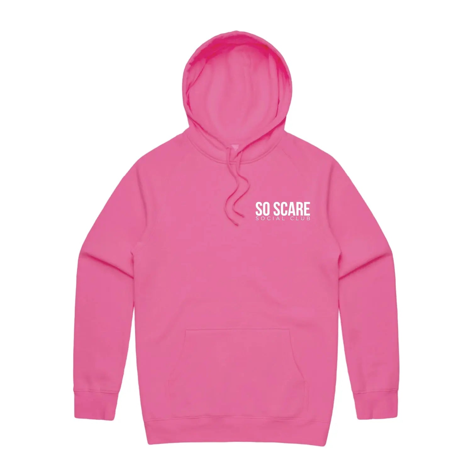SIGNATURE HOODED SWEATSHIRT - PINK SO SCARE SOCIAL CLUB