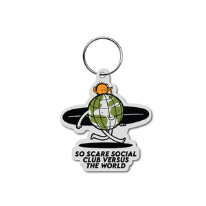 SSSC VS THE WORLD ACRYLIC KEYCHAIN SO SCARE SOCIAL CLUB