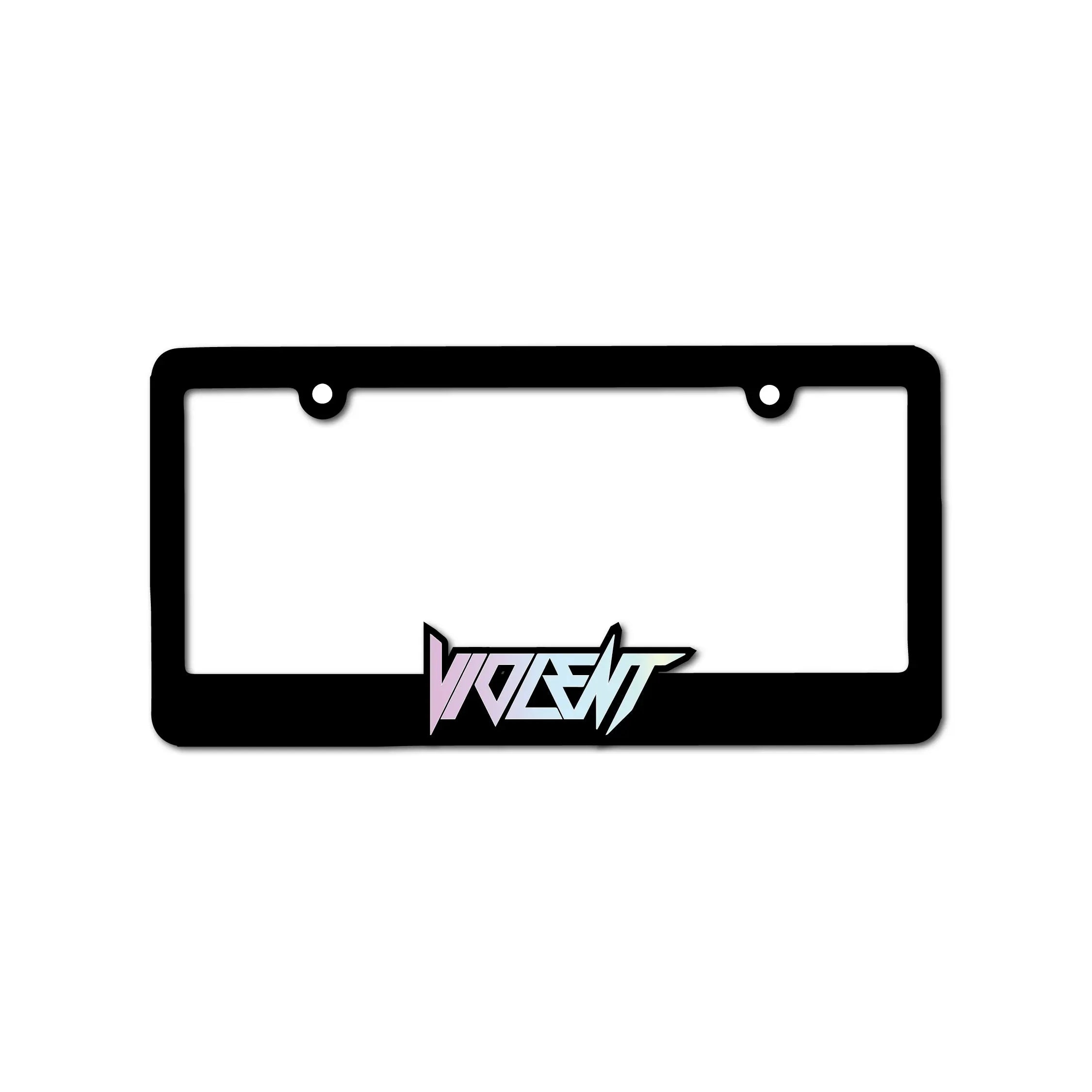 VIOLENT CLIQUE LICENSE PLATE FRAME - OILSLICK SO SCARE SOCIAL CLUB