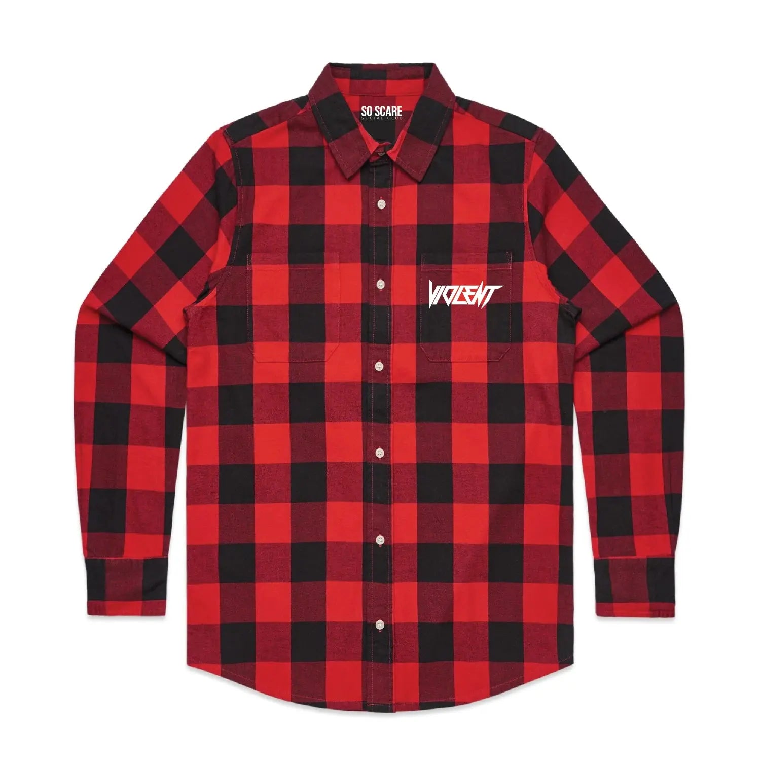 VIOLENT HEADSTONE FLANNEL SO SCARE SOCIAL CLUB