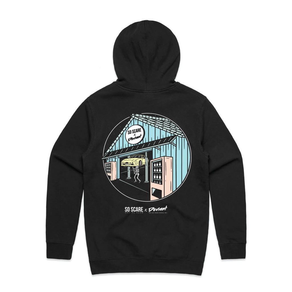 WRENCHING HOODED SWEATSHIRT SO SCARE SOCIAL CLUB