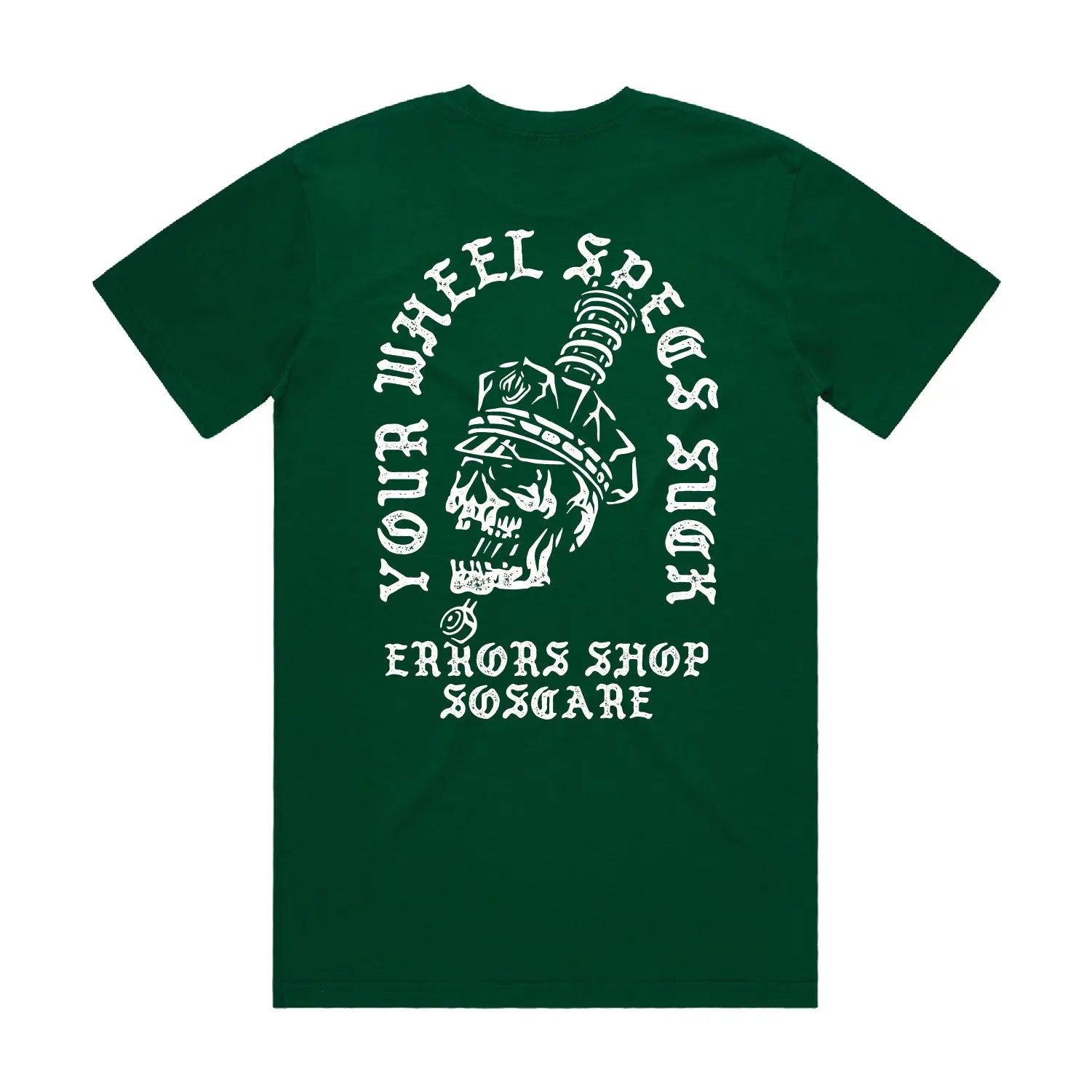 YOUR WHEEL SPECS SUCK SHIRT SO SCARE SOCIAL CLUB